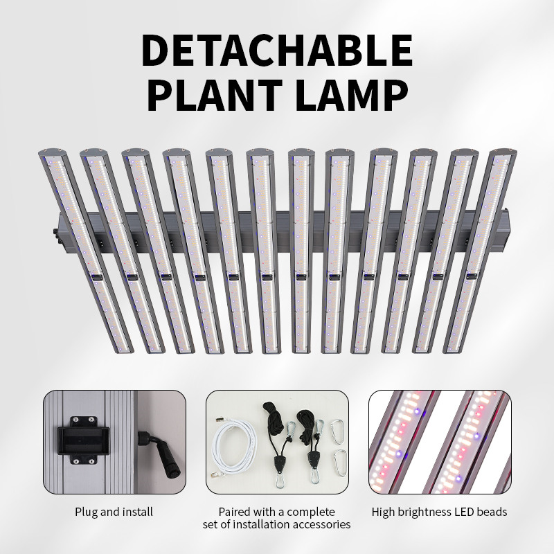 Aluminum Profile Detachable Grow Light 1200w